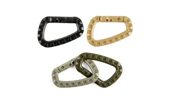 Hard plastic carabiner