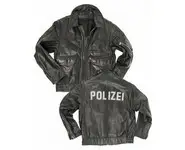 Blouson cuir Polizei