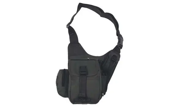 Black shoulder strap bag