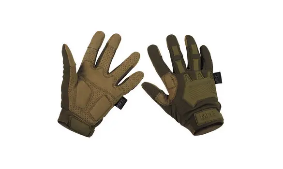 Coyote action tactical gloves