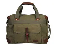 Sac à main vintage canvas kaki