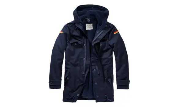 German navy blue parka