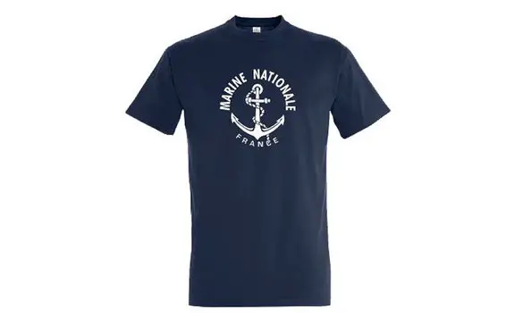 French Navy anchor t-shirt