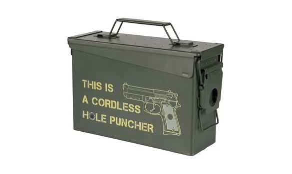 Metal ammunition box Hole puncher