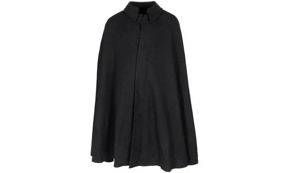 Dutch Black Wool Cape
