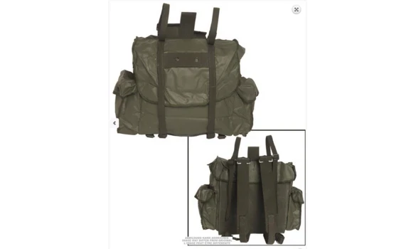 Belgian musette backpack