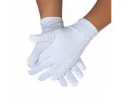 Gants blanc cérémonie synthétique