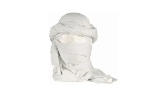 Military scarf white