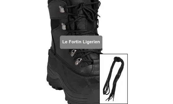 Lacets noirs pour rangers