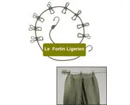 Tensioner integrated with clothespins