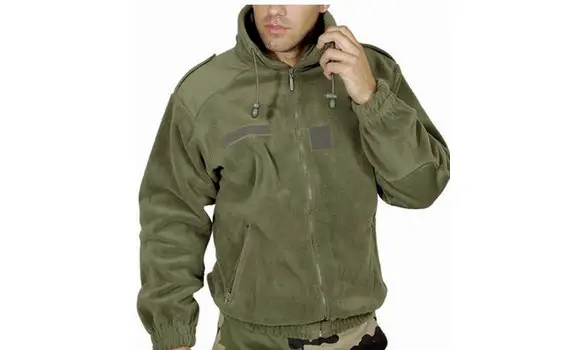 Military fleece jacket green