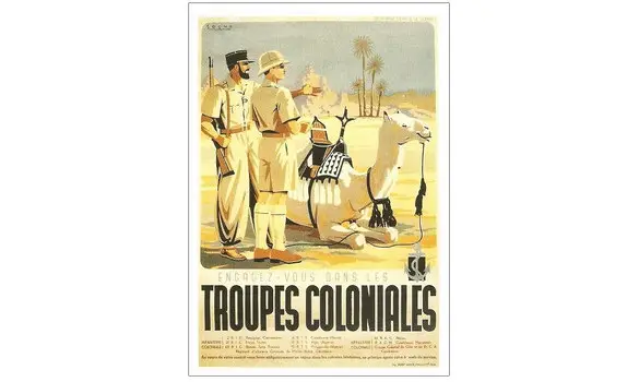 Affiche Troupes Coloniales