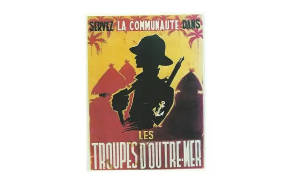 Carte postale Troupes d'Outre-Mer