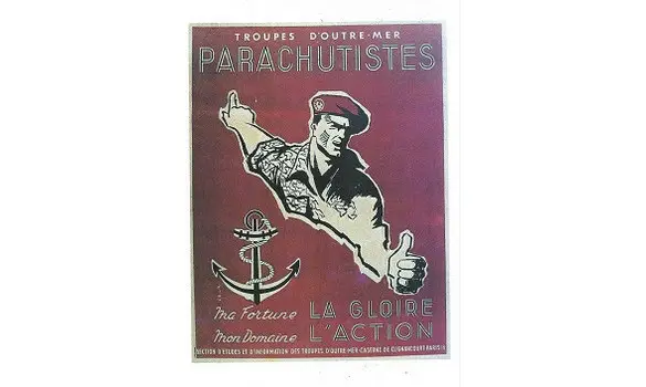 Military postcard Paras