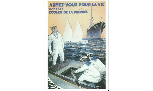 Carte postale Ecoles Marine