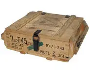 Caisse à munitions en bois
