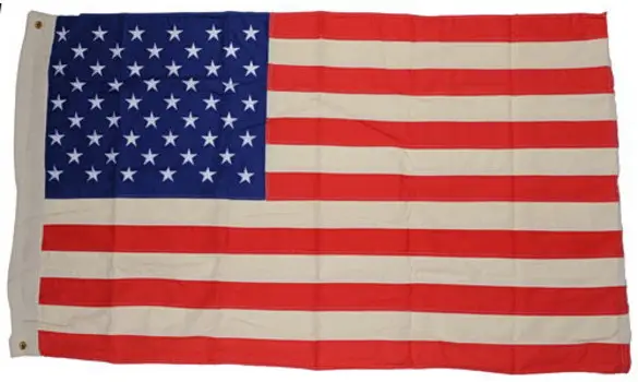 100% cotton U.S. flag