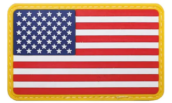 Ecusson USA 3D plastique