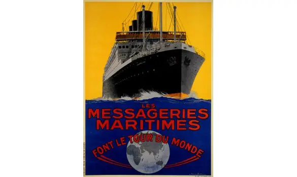 Affiche Messagerie Maritime