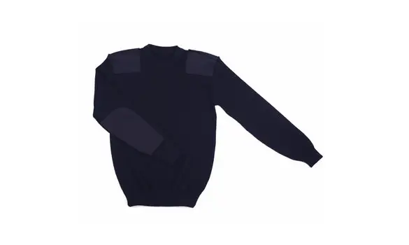 Blue sweater commando